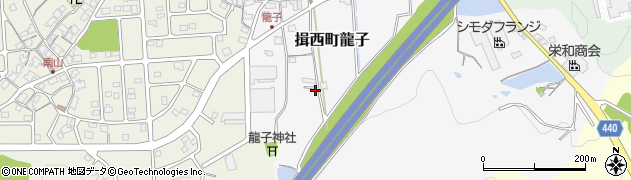 兵庫県たつの市揖西町龍子357周辺の地図