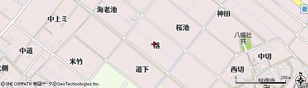 愛知県西尾市熱池町（落）周辺の地図