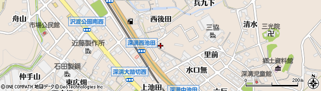 愛知県幸田町（額田郡）深溝（寅蔵）周辺の地図