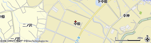 愛知県豊橋市石巻萩平町中原周辺の地図