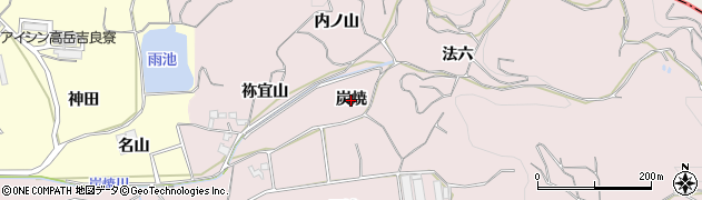 愛知県西尾市吉良町駮馬（炭焼）周辺の地図