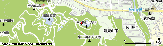 愛知県豊川市御油町下り沢周辺の地図