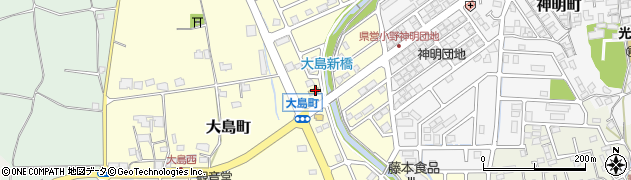 兵庫県小野市大島町1603周辺の地図