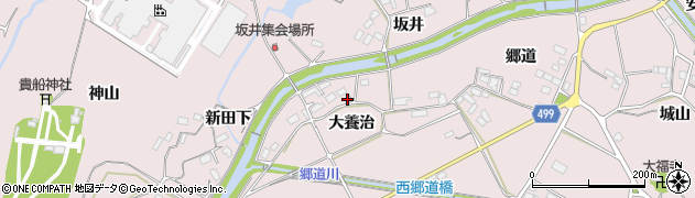 愛知県豊橋市賀茂町（大養治）周辺の地図