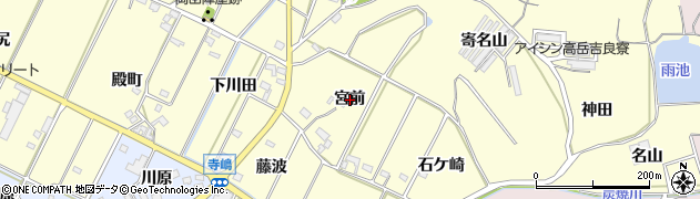 愛知県西尾市吉良町瀬戸（宮前）周辺の地図