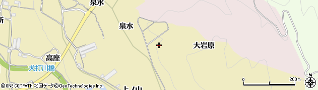 京都府綴喜郡宇治田原町南大岩原周辺の地図