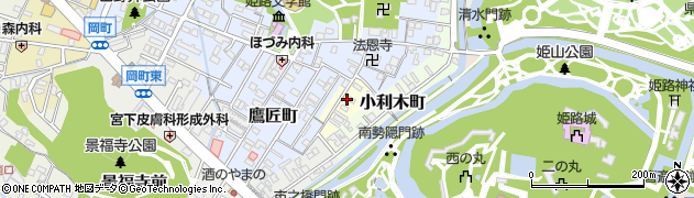 兵庫県姫路市柳町周辺の地図