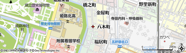 兵庫県姫路市生野町周辺の地図