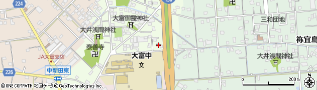 静岡県焼津市中根13周辺の地図