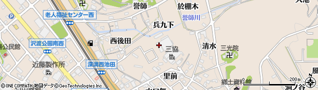 愛知県幸田町（額田郡）深溝（城山）周辺の地図