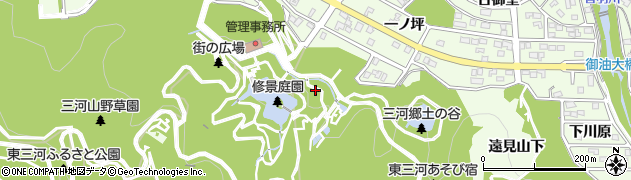 愛知県豊川市御油町（登り沢）周辺の地図
