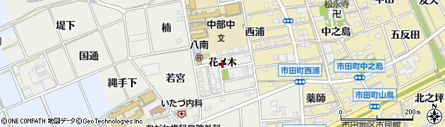 愛知県豊川市野口町（花ノ木）周辺の地図
