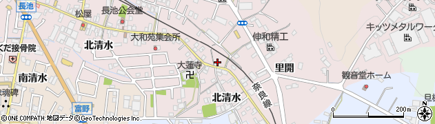 京都府城陽市長池（里開）周辺の地図
