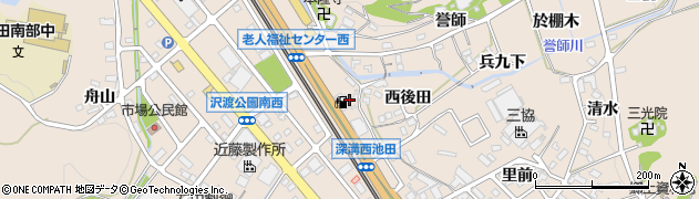 愛知県幸田町（額田郡）深溝（東騎兵野）周辺の地図