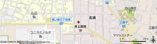愛知県豊川市本野町北浦25周辺の地図