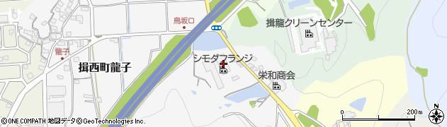 兵庫県たつの市揖西町龍子1周辺の地図