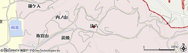 愛知県西尾市吉良町駮馬（法六）周辺の地図