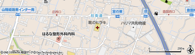 兵庫県姫路市飾東町庄宮周辺の地図