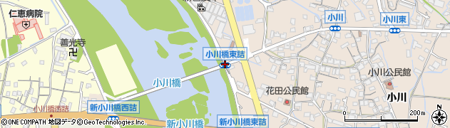 小川橋東詰周辺の地図