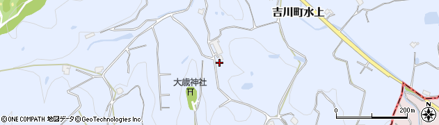 兵庫県三木市吉川町水上2028周辺の地図