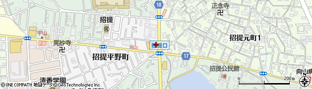 もんじゃ焼 山吉 枚方店周辺の地図