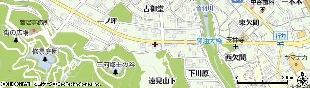 愛知県豊川市御油町一ノ坪3周辺の地図