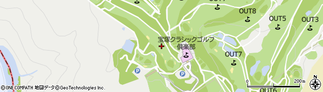 兵庫県宝塚市切畑（桜小場）周辺の地図