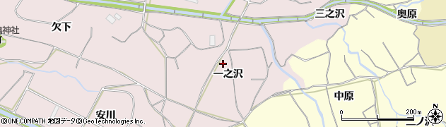 愛知県豊橋市石巻西川町（一之沢）周辺の地図
