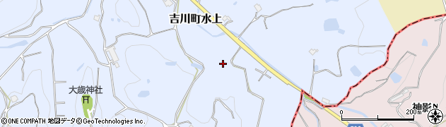 兵庫県三木市吉川町水上1921周辺の地図