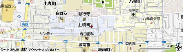 大阪府高槻市土橋町周辺の地図