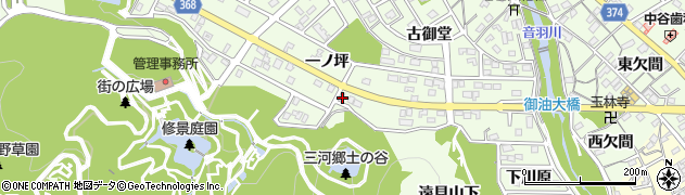 愛知県豊川市御油町一ノ坪21周辺の地図