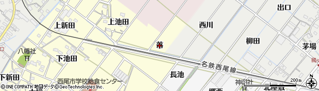 愛知県西尾市須脇町（落）周辺の地図