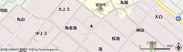 愛知県西尾市熱池町桜池30周辺の地図