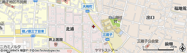 愛知県豊川市本野町北浦136周辺の地図