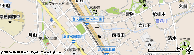 愛知県幸田町（額田郡）深溝（水口田）周辺の地図