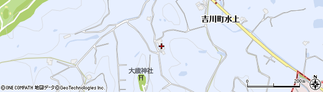 兵庫県三木市吉川町水上1321周辺の地図