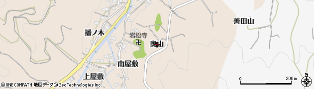 愛知県幸田町（額田郡）桐山（奥山）周辺の地図