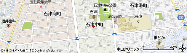 静岡県焼津市石津中町周辺の地図