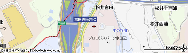 京都府京田辺市松井宮田周辺の地図