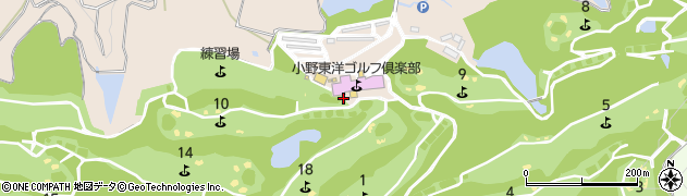 小野東洋ゴルフ倶楽部周辺の地図