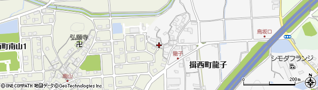 兵庫県たつの市揖西町龍子299周辺の地図