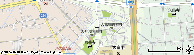 静岡県焼津市中根359周辺の地図