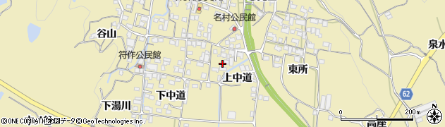 京都府綴喜郡宇治田原町南上中道周辺の地図