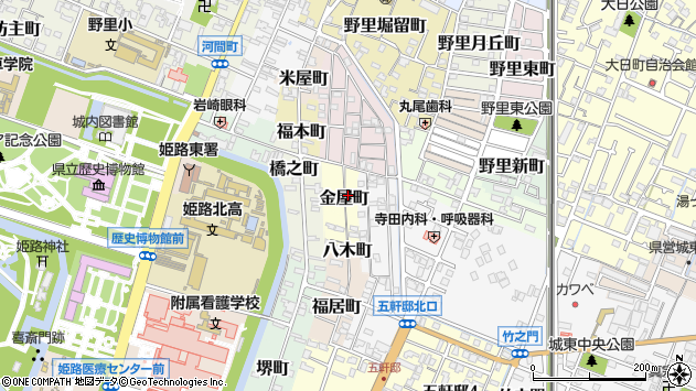 〒670-0005 兵庫県姫路市金屋町の地図