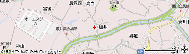 愛知県豊橋市賀茂町（坂井）周辺の地図