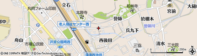愛知県幸田町（額田郡）深溝（下屋敷）周辺の地図