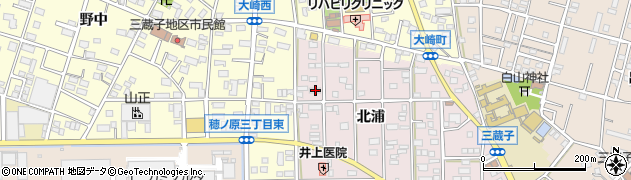 愛知県豊川市本野町北浦8周辺の地図