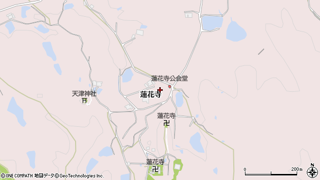 〒673-0734 兵庫県三木市口吉川町蓮花寺の地図