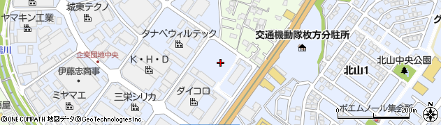 ヤマウチ株式会社　メディア枚方工場周辺の地図