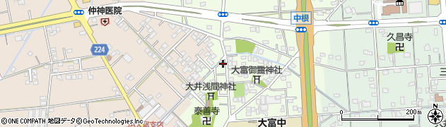 静岡県焼津市中根358周辺の地図